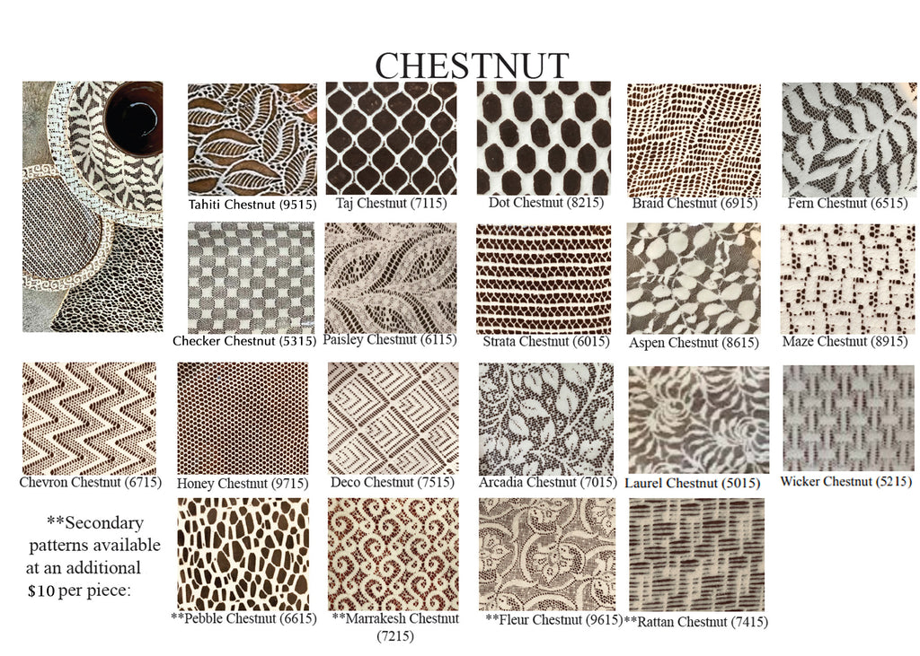 Terrafirma Ceramics Chestnut Pattern Chart