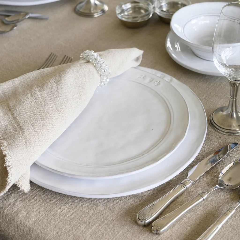 Arte Italica Firenze White Stoneware Dinnerware
