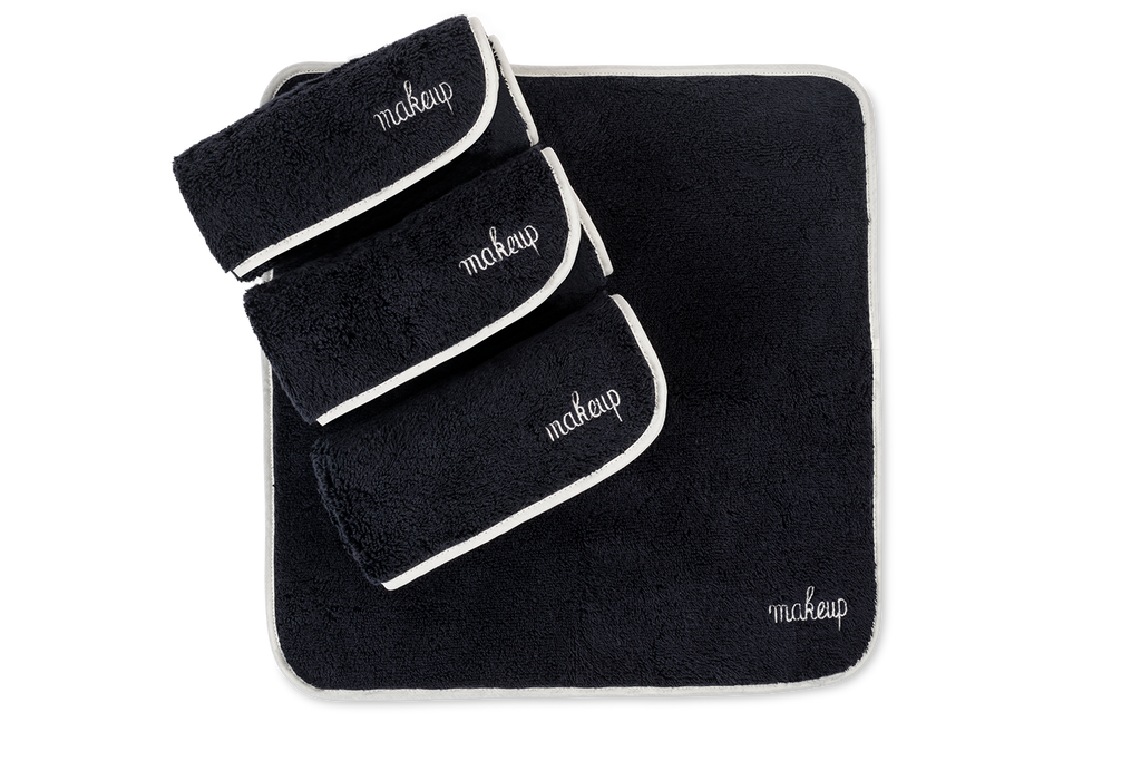 Matouk Giza Egyptian Cotton Black Makeup Towel