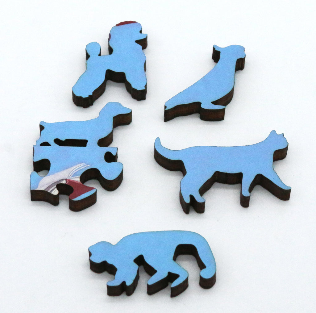 Kathryn Freeman Literary Dogs Wooden Jigsaw Puzzle