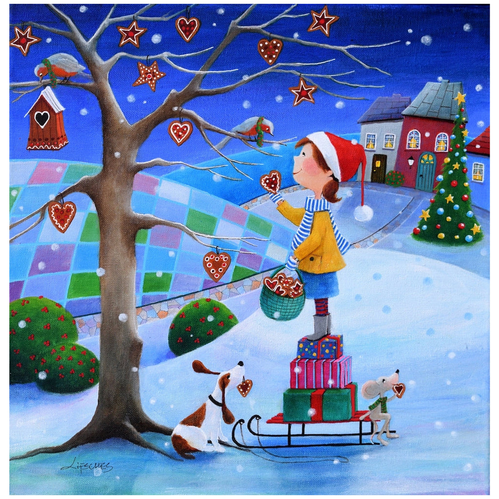 Artifact Puzzles Iwona Lifsches Merry Christmas Wooden Puzzle