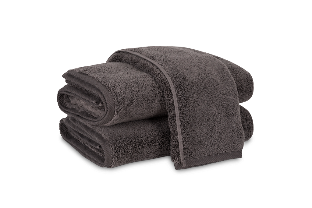 Matouk Milagro Towel in Charcoal Grey