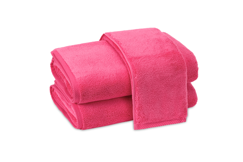 Matouk Milagro Towel in Hot Pink
