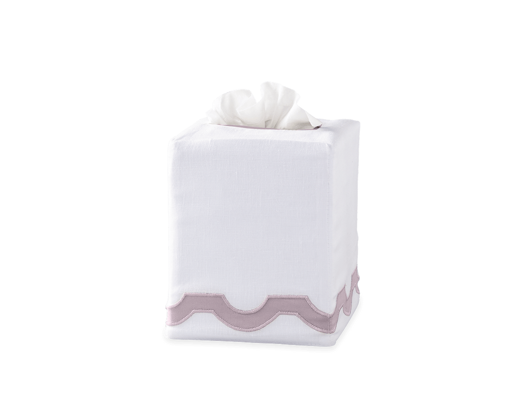 Matouk Mirasol Tissue Box Cover Deep Lilac