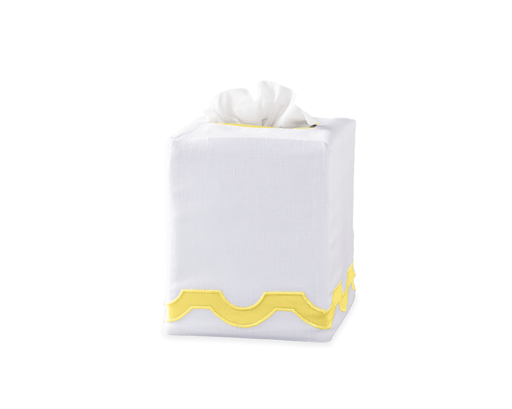 Matouk Mirasol Tissue Box Cover Lemon