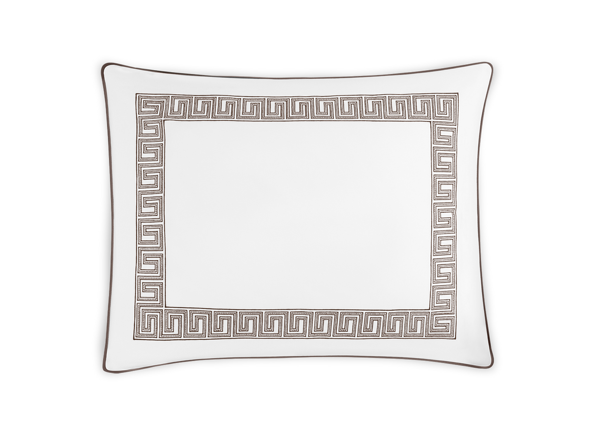 Matouk Ophelia Embroidered Greek Key Pique Pillow Sham – The Picket Fence