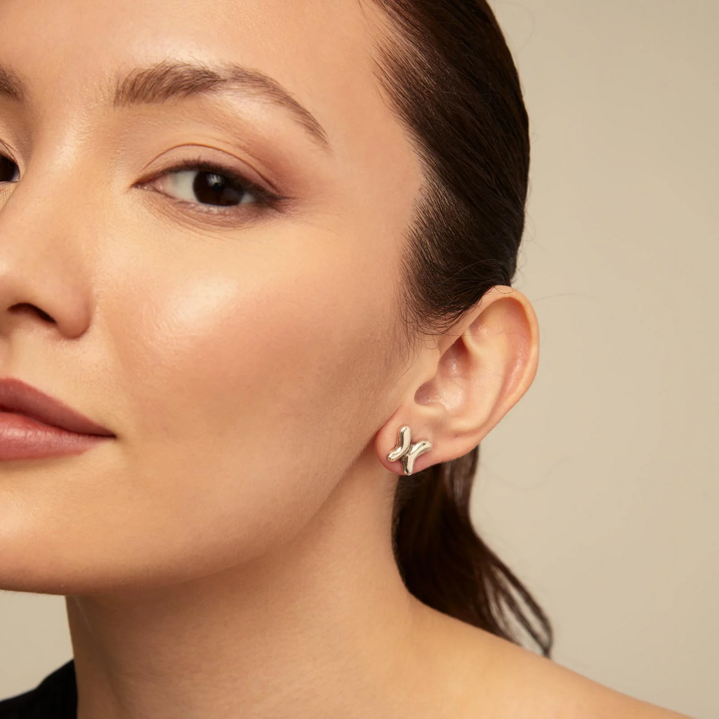 Uno de 50Hoop Earrings with Butterfly Sterling Silver