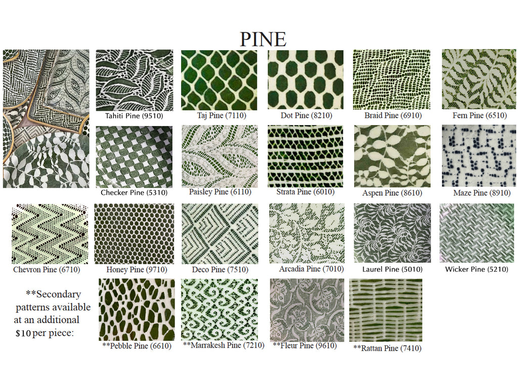 Terrafirma Ceramics Pine Pattern Chart