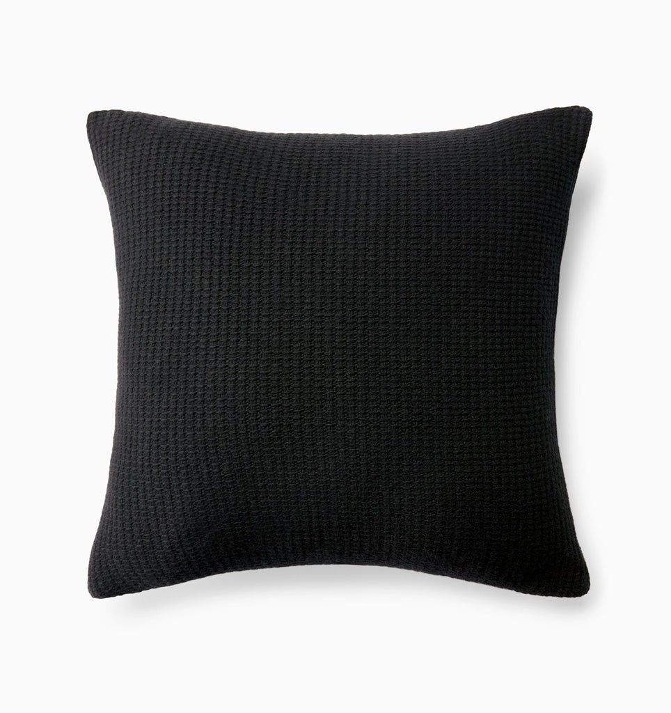 Sferra Pettra Lambswool Decorative Pillow Black