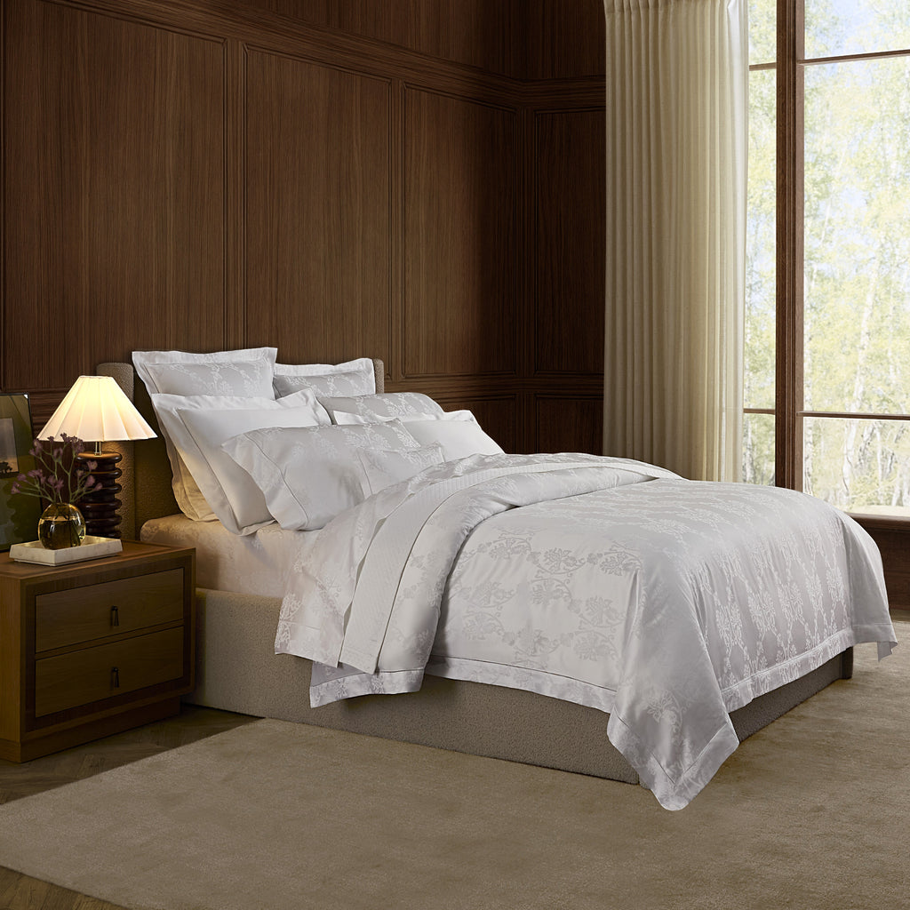 Sferra Giza 45 Lido Jacquard Sheets, Duvet Covers + Shams