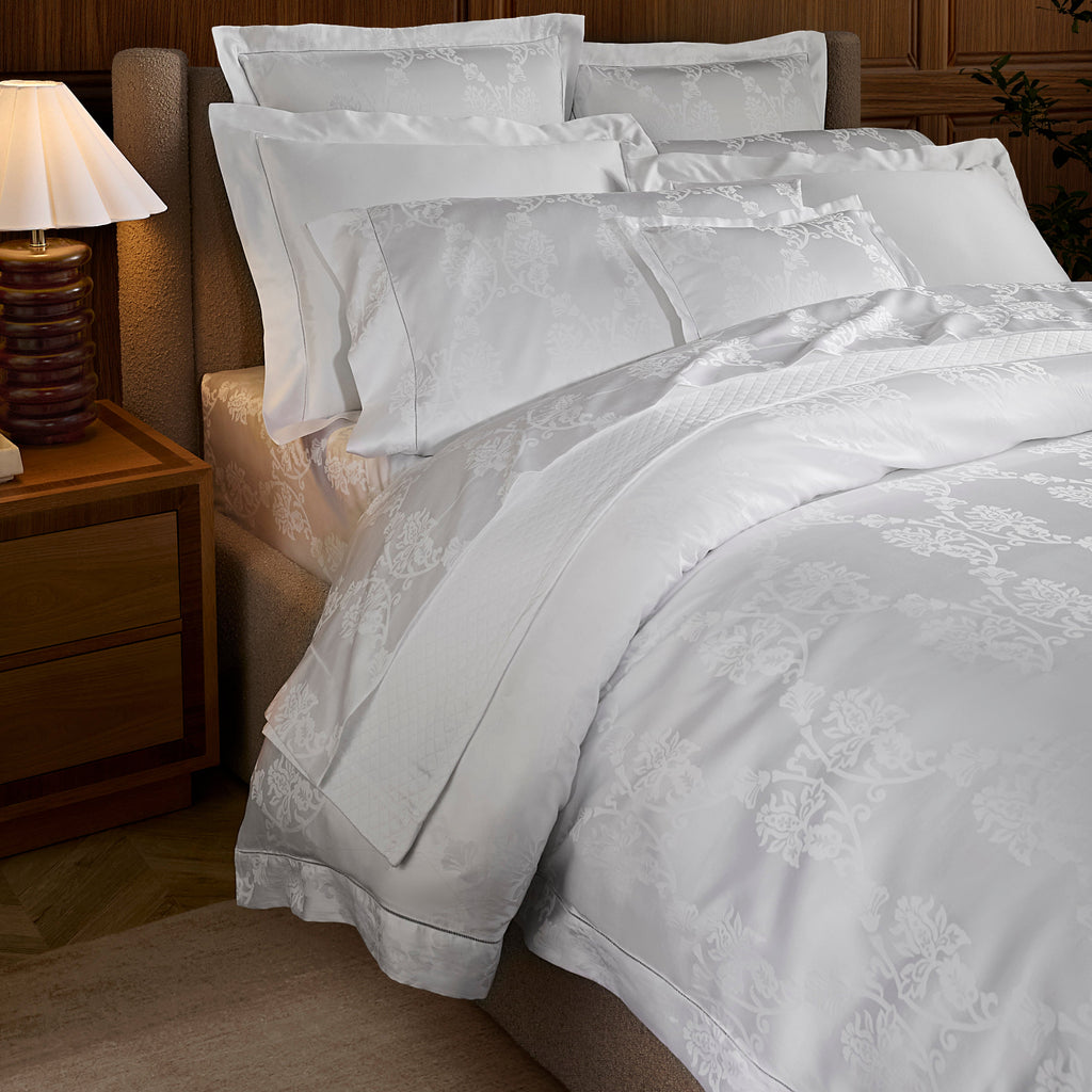 Sferra Giza 45 Lido Jacquard Sheets, Duvet Covers + Shams