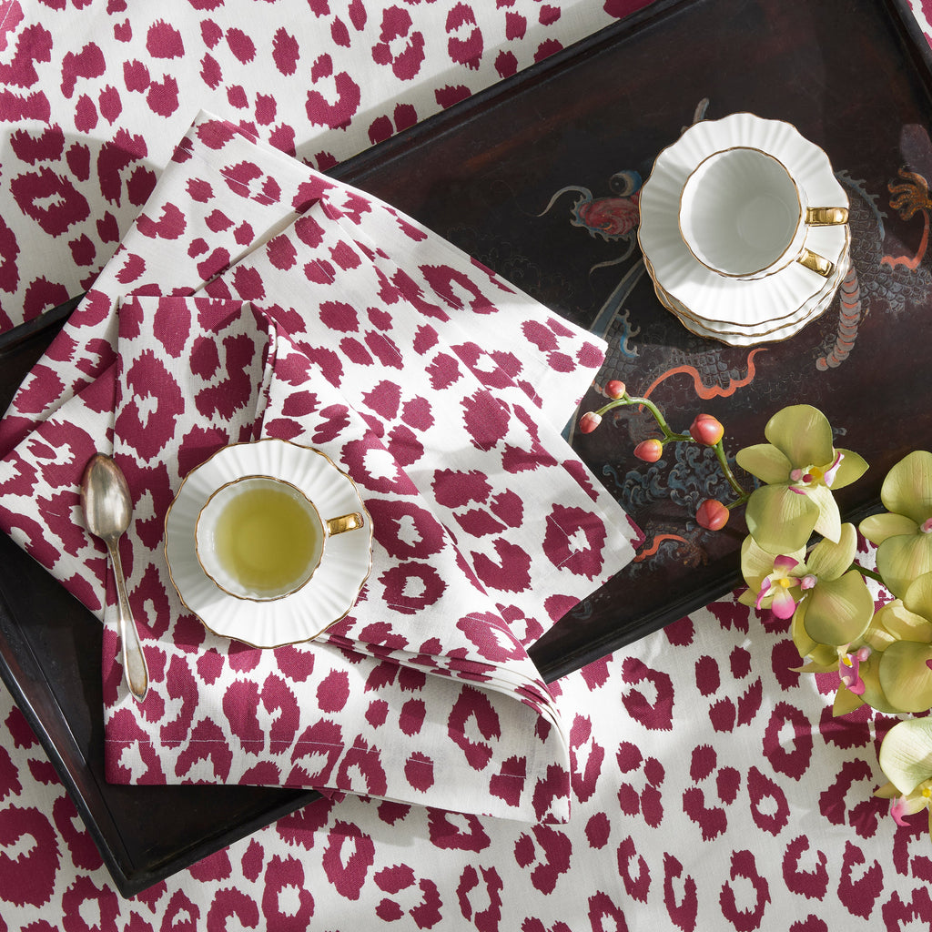Matouk Schumacher Iconic Leopard Print Table Linens – The Picket Fence