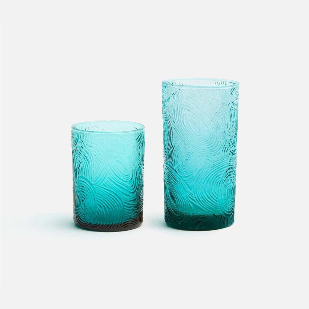 Blue Pheasant Alyse Aqua Glassware