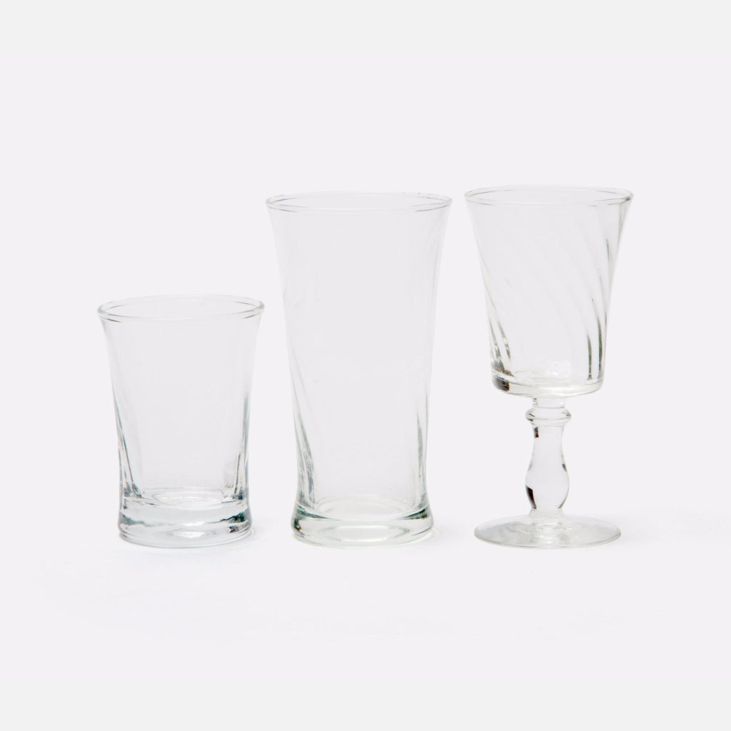 Blue Pheasant Colette Clear Drinking Glass Set