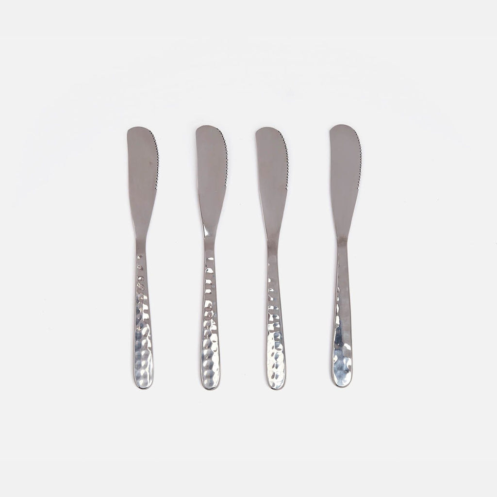 Blue Pheasant Zora Polished Silver Spreaders