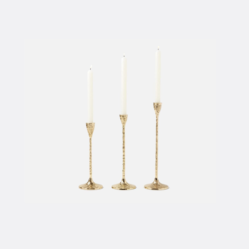 Blue Pheasant Alina Gold Candle Holders