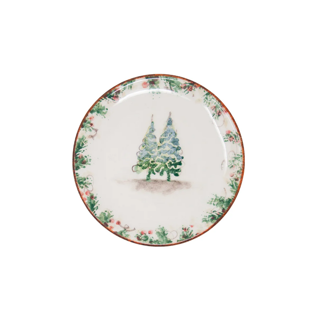 Arte Italica Natale Bread Plate