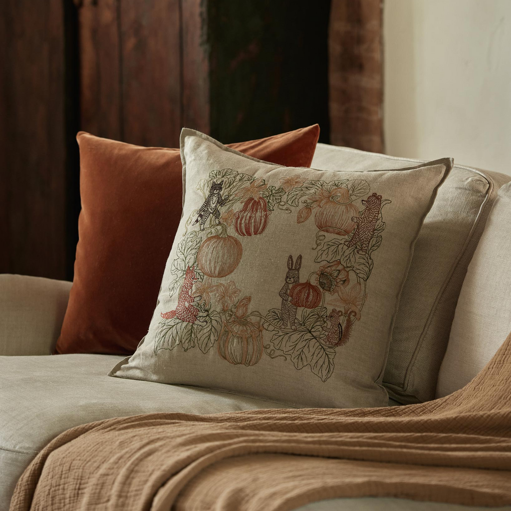 Coral and Tusk Pumpkin Patch Pillow
