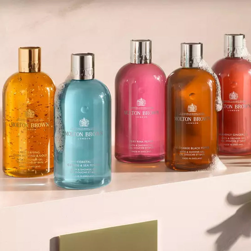 Shop Luxury Shower Gels, Hand Wash, Hand and Body Lotions from Molton Brown at The Picket Fence
