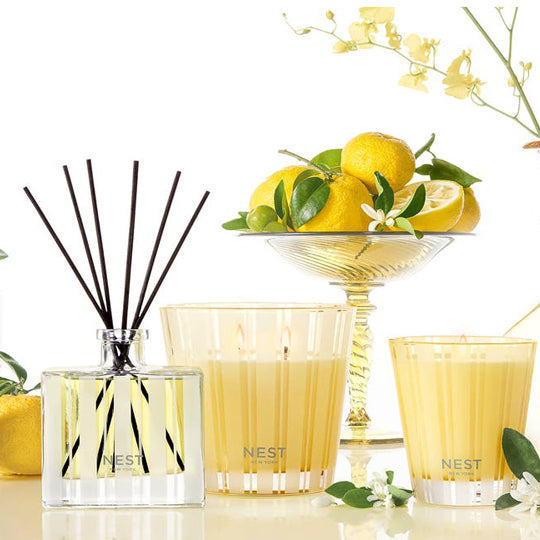 Nest New York home fragrances including luxury candles, reed diffusers, including hand and body wash at The Picket Fence