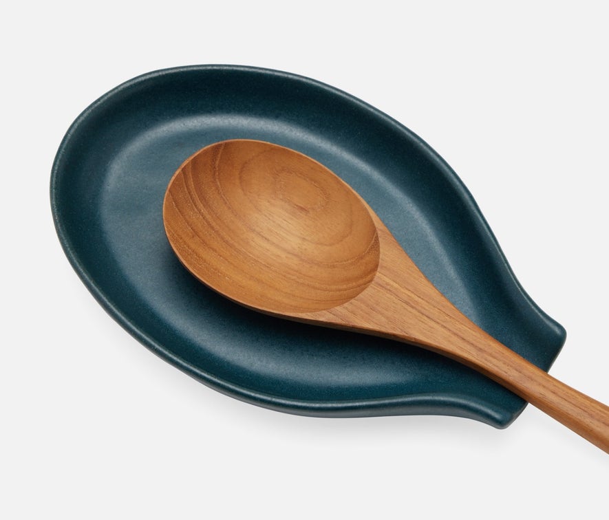Blue Pheasant Marcus Midnight Teal Glaze Spoon Rests