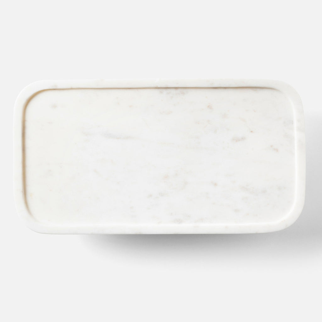 Pietro White Marble Serving Platter