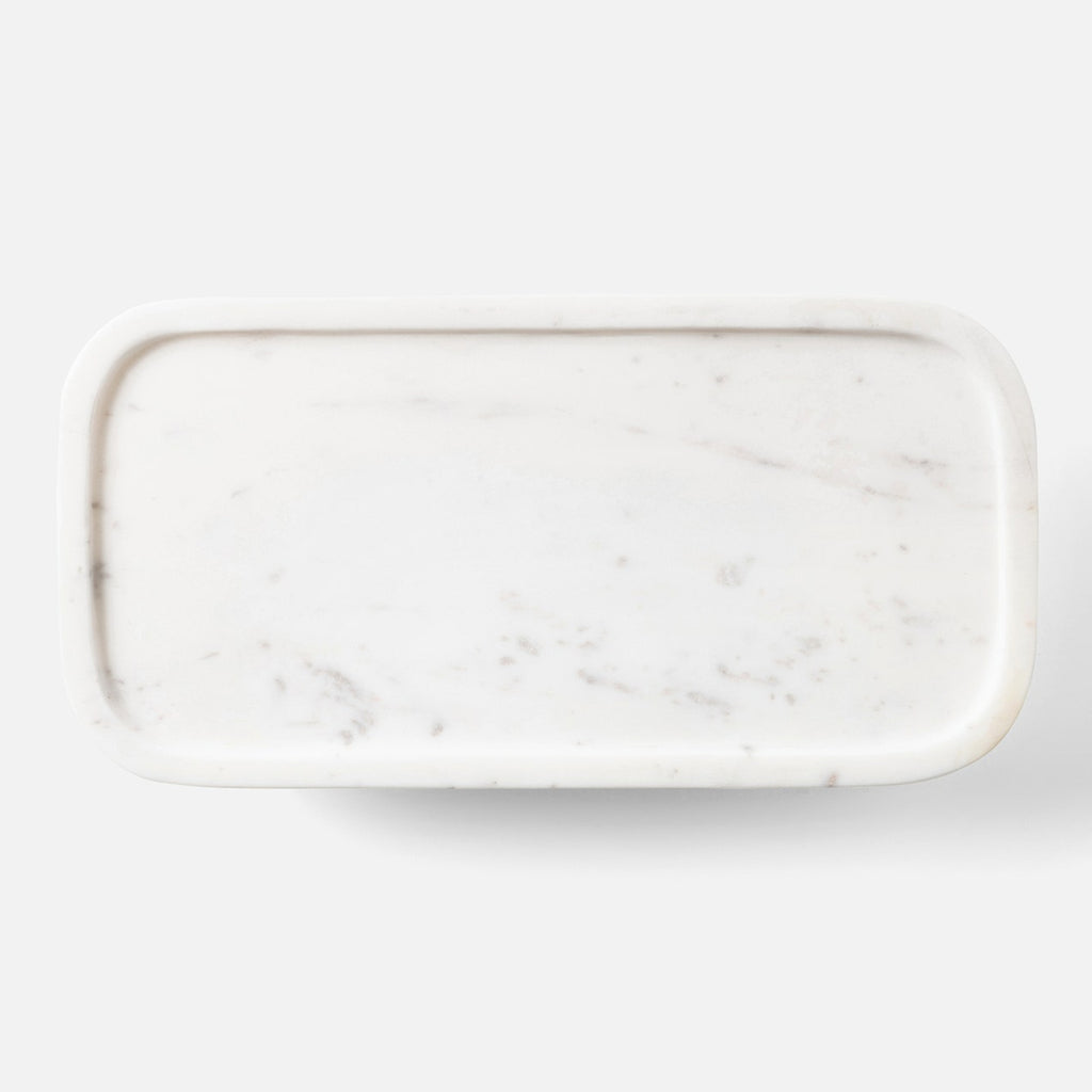 Pietro White Marble Serving Platter