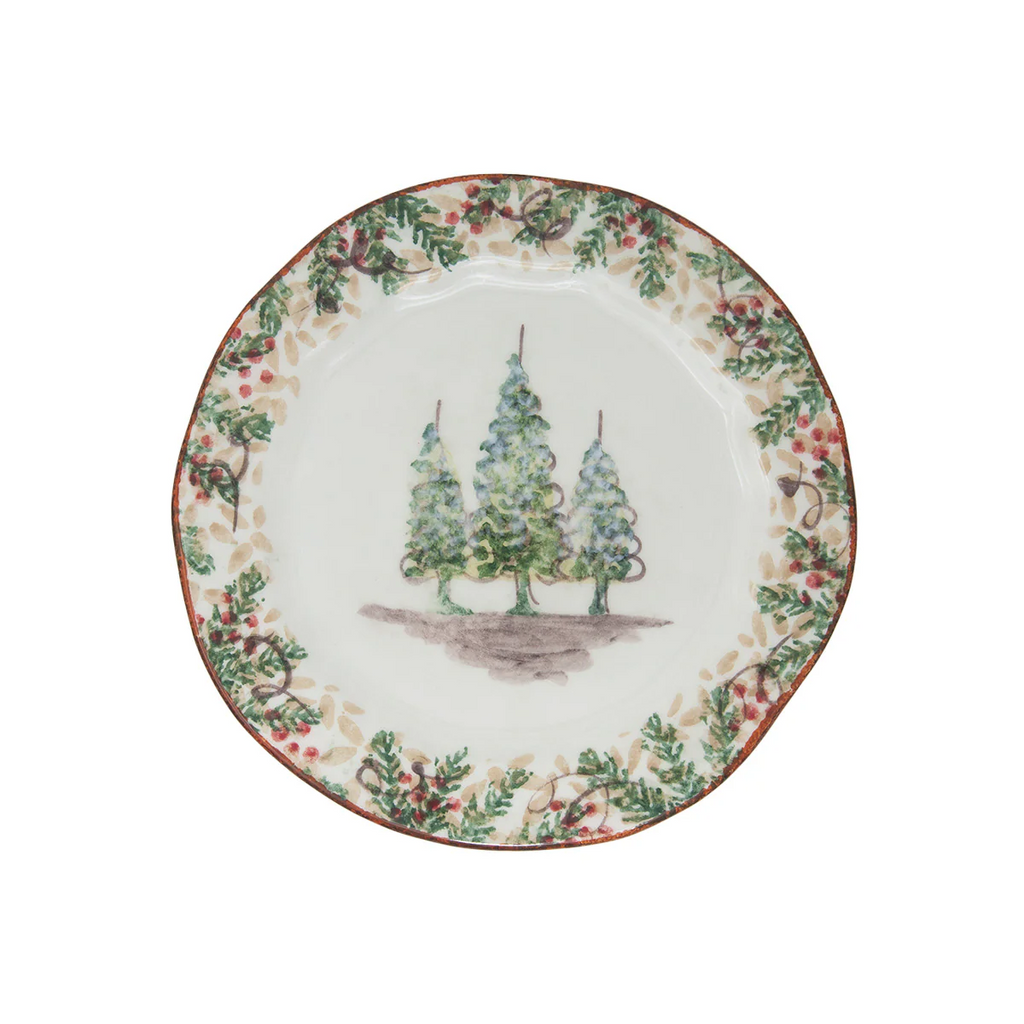 Arte Italica Natale Salad Plate