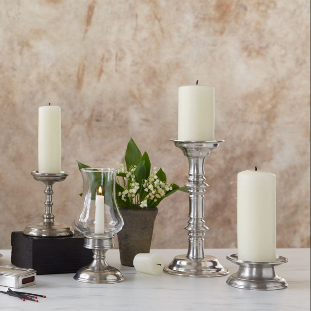 Beeswax Smooth Pillar Candle, Ivory