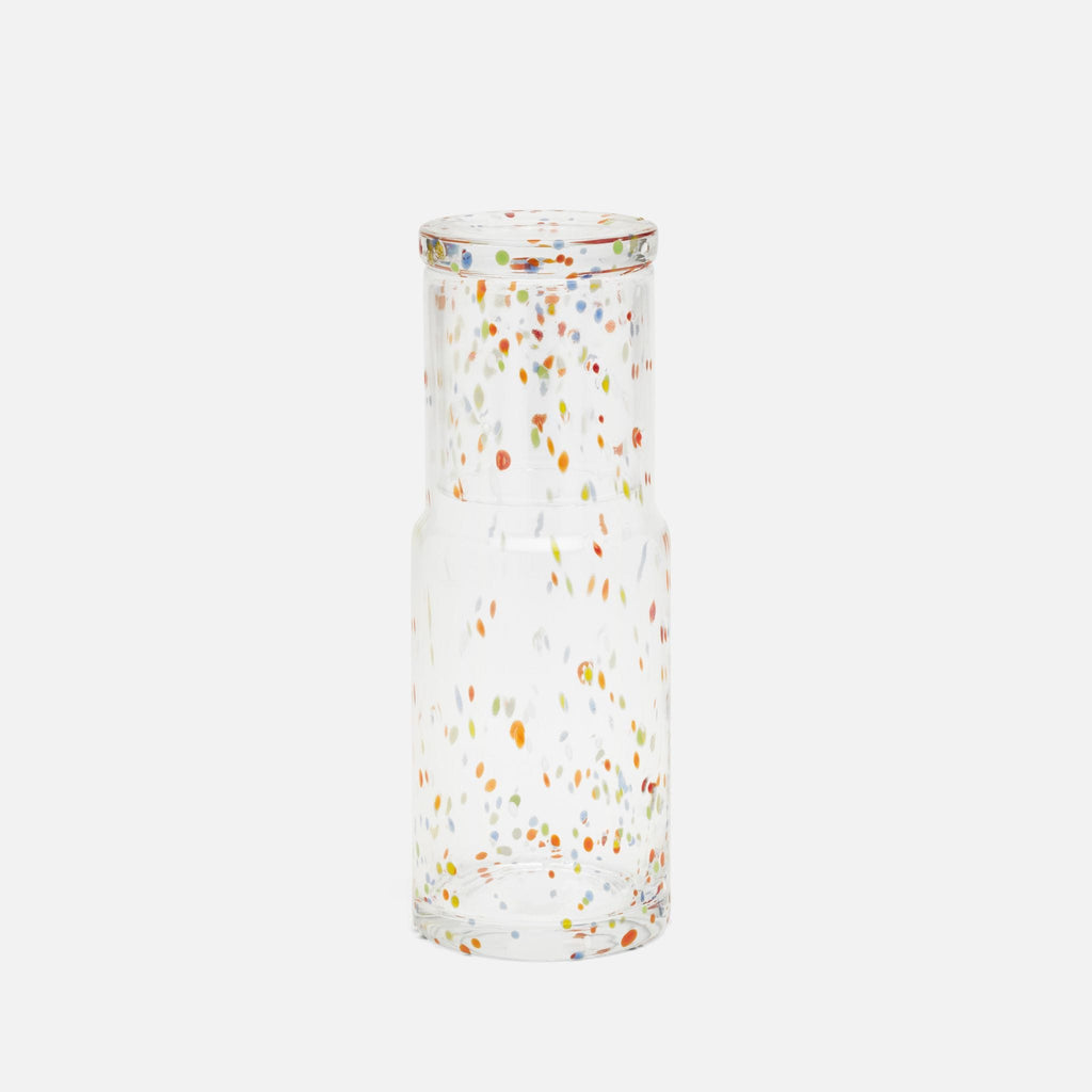 Faro Multicolor Dots Glass Carafe