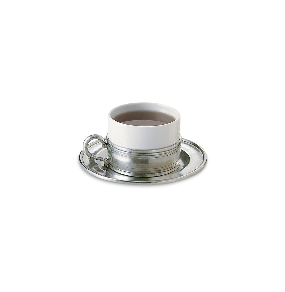 Cappuccino Cup with Saucer, Set of 2