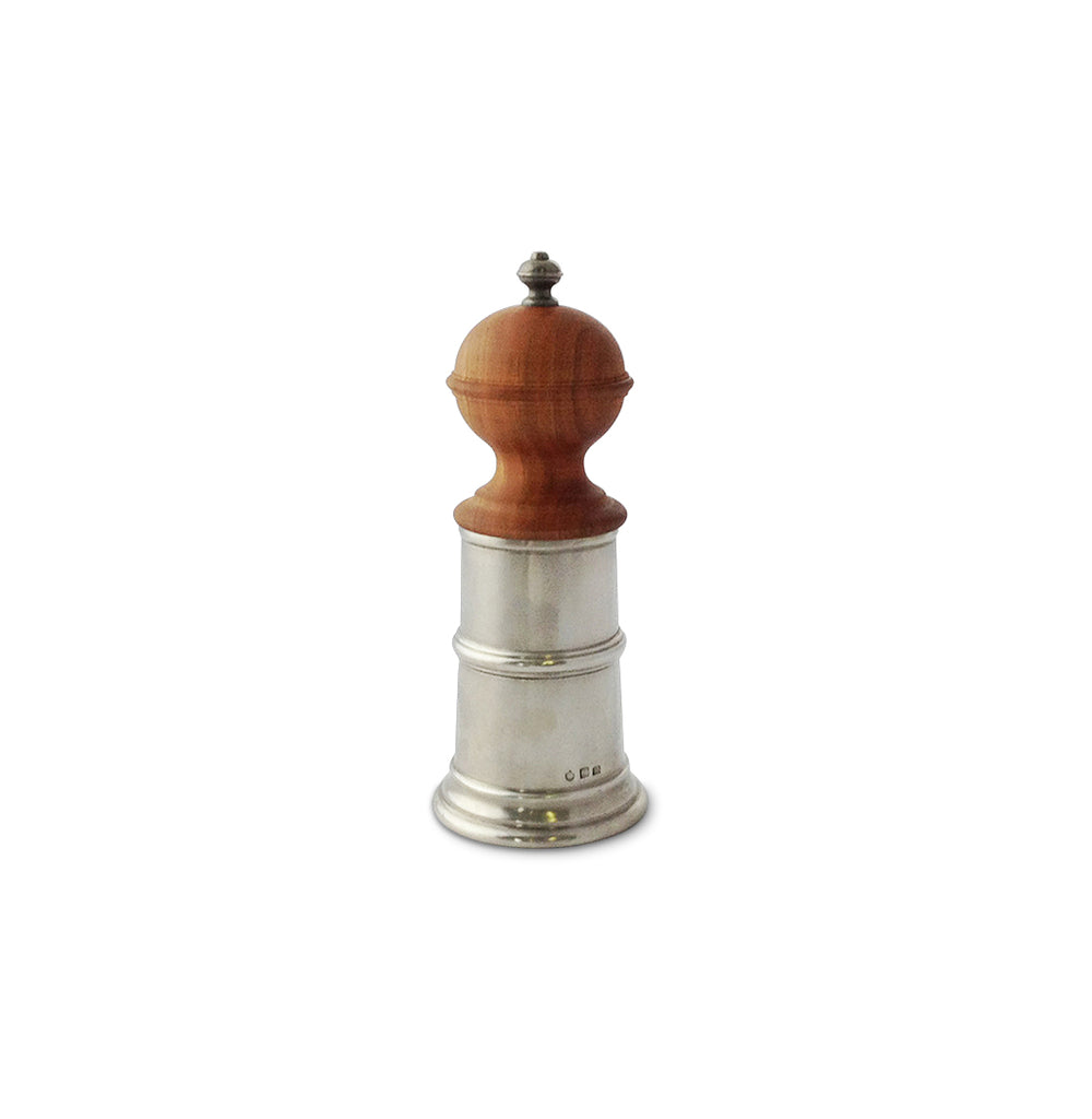 Wood and Pewter Salt & Pepper Mill