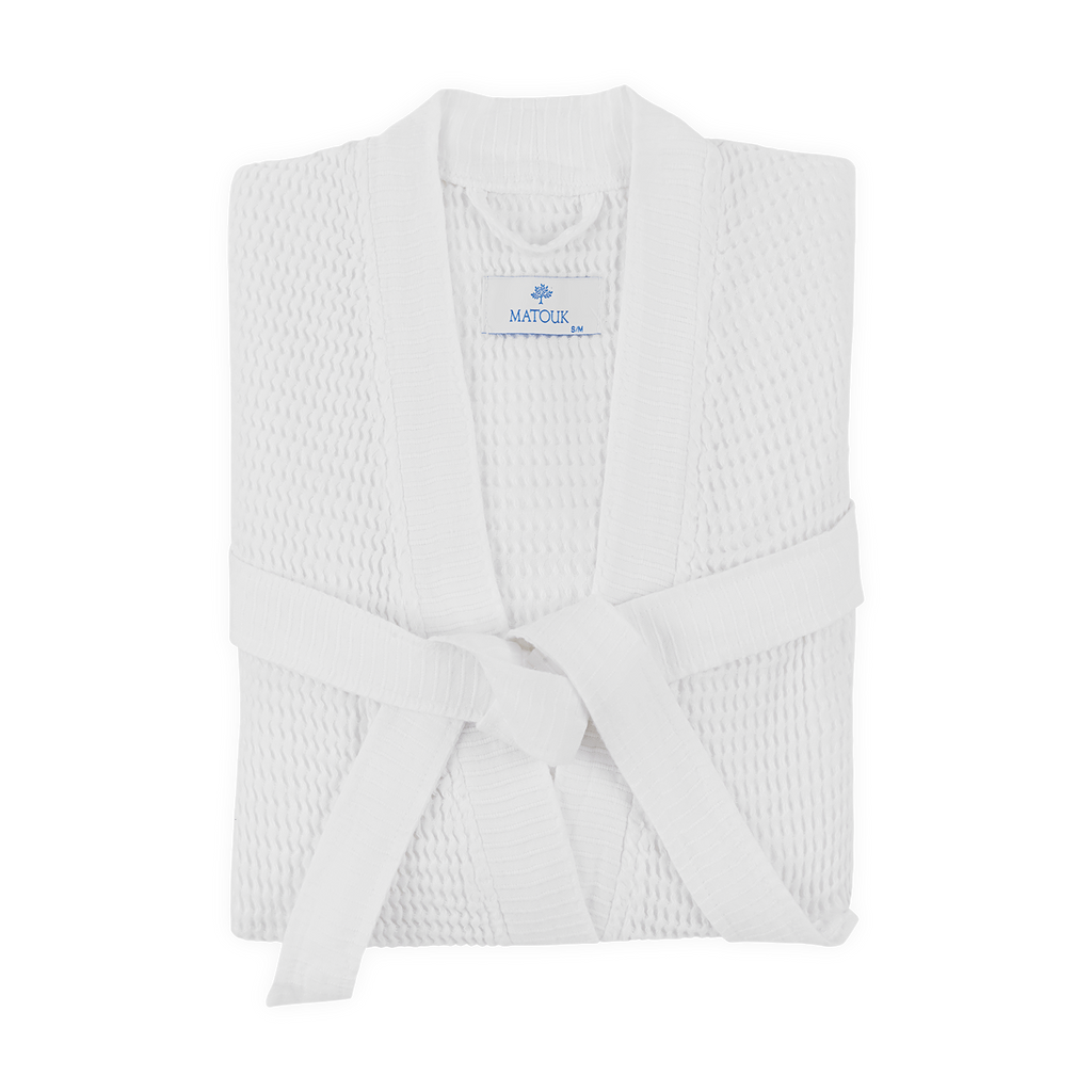 Matouk Kiran Bath Robe White