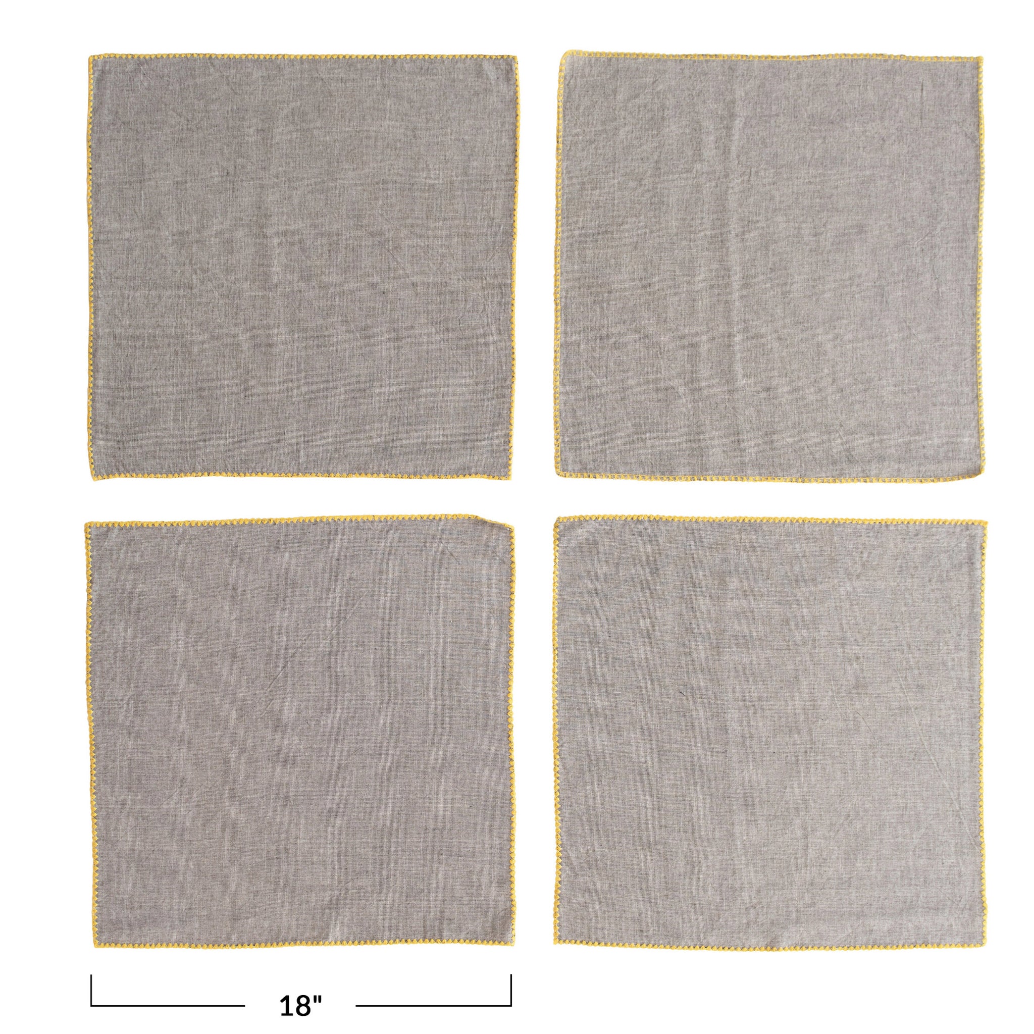 Creative Co-op - Stitched Edge Cloth Napkins