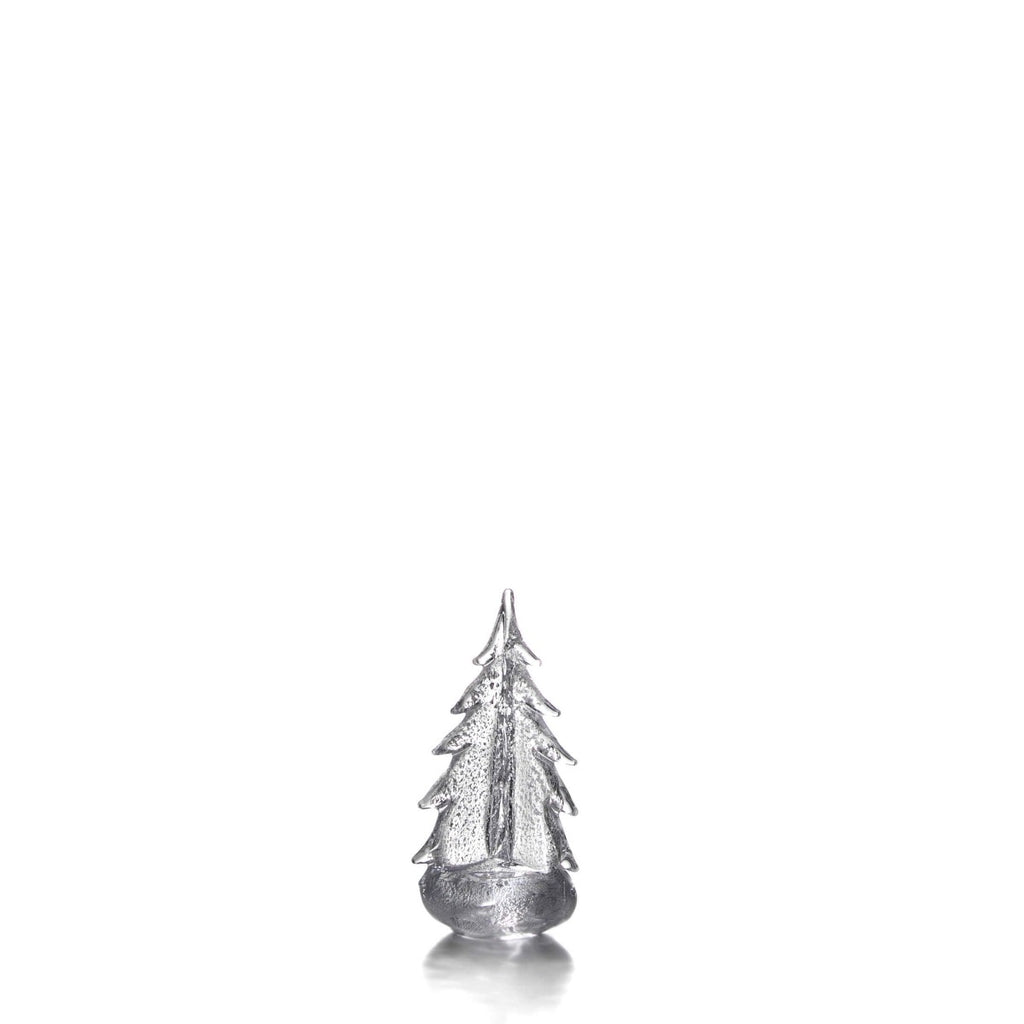 Simon Pearce Vermont Silver Leaf Evergreen Tree in Gift Box