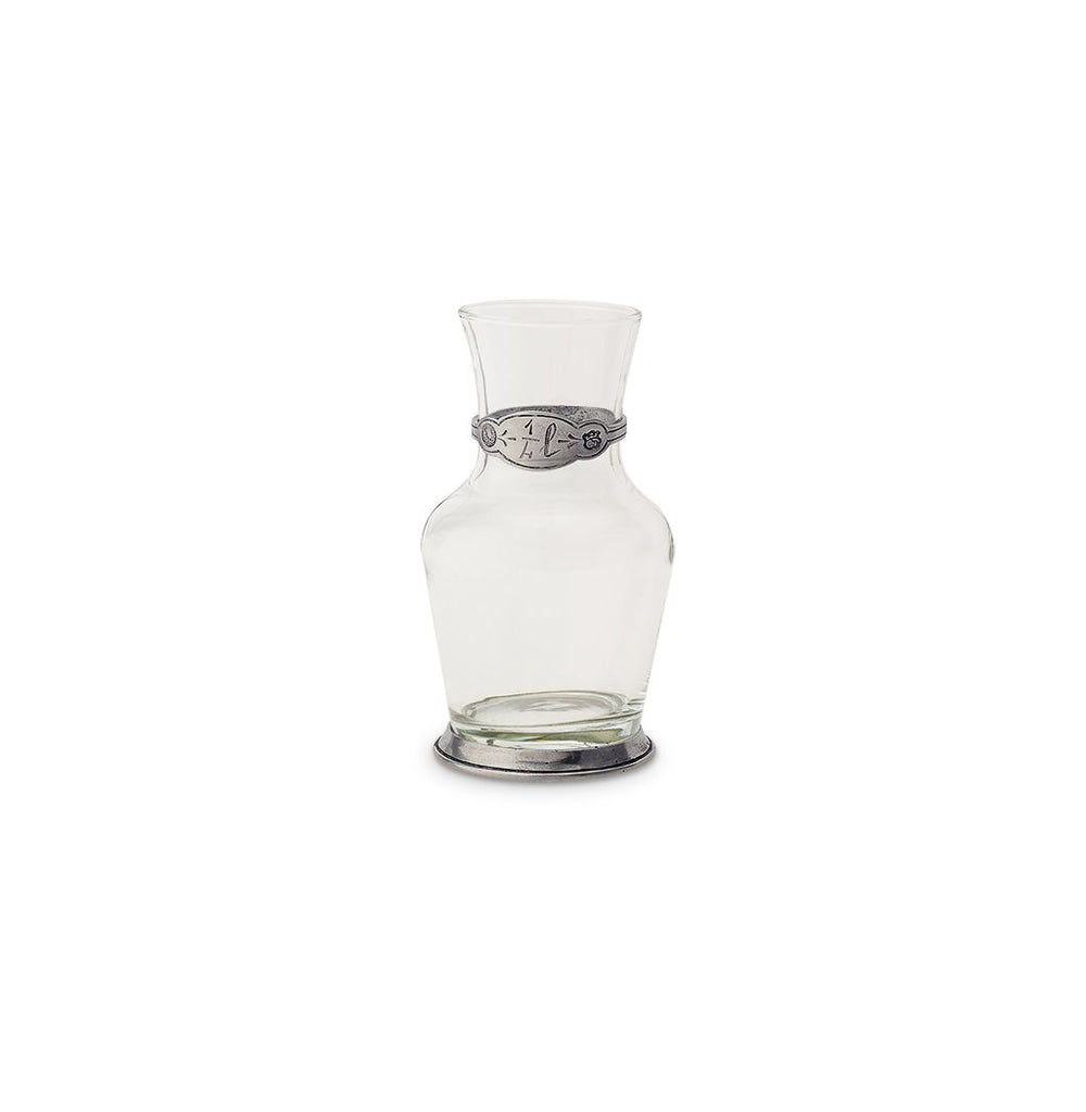 Glass Carafe with Pewter Detail