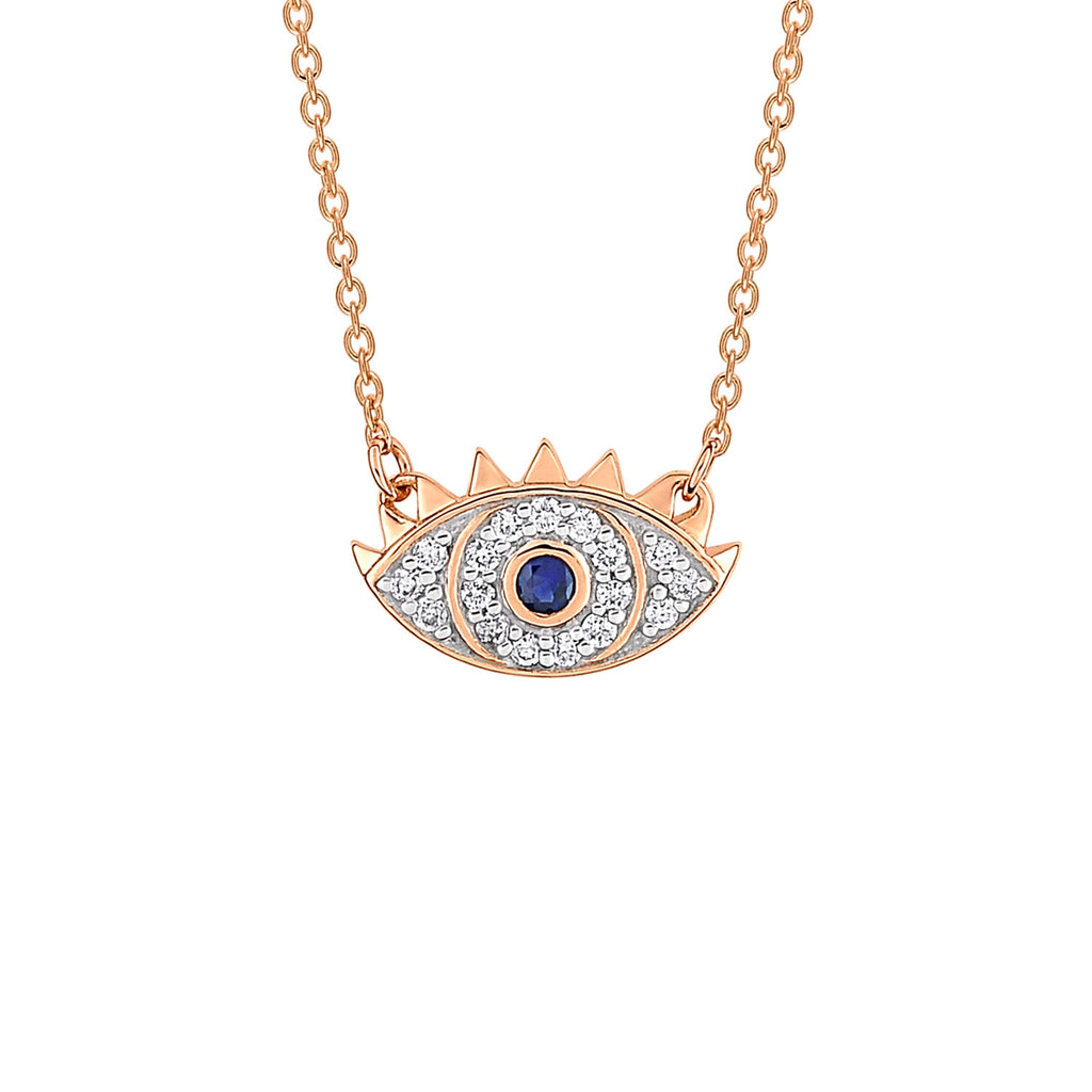 Ajna Sapphire and Diamond Necklace