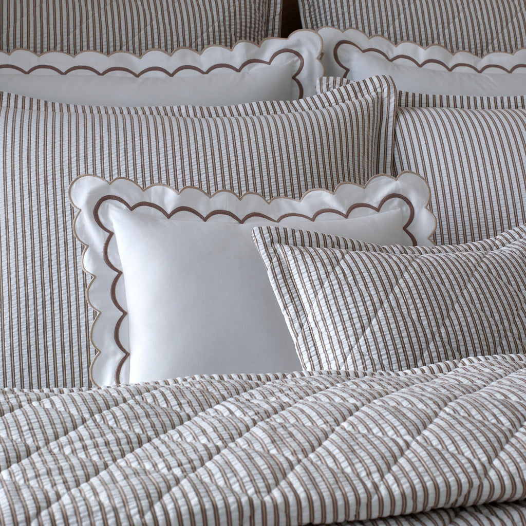 Matouk Matteo Quilted Coverlet + Shams