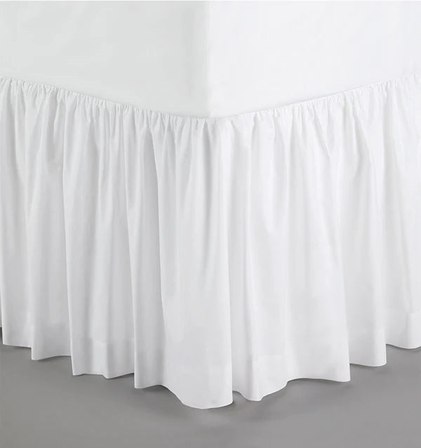 Sferra Saxon (Celeste) Ruffled  Bed skirt
