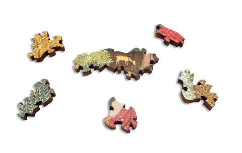 Artifact Puzzles Ecru Puzzles Jethro Buck Forest Wooden Jigsaw Puzzle