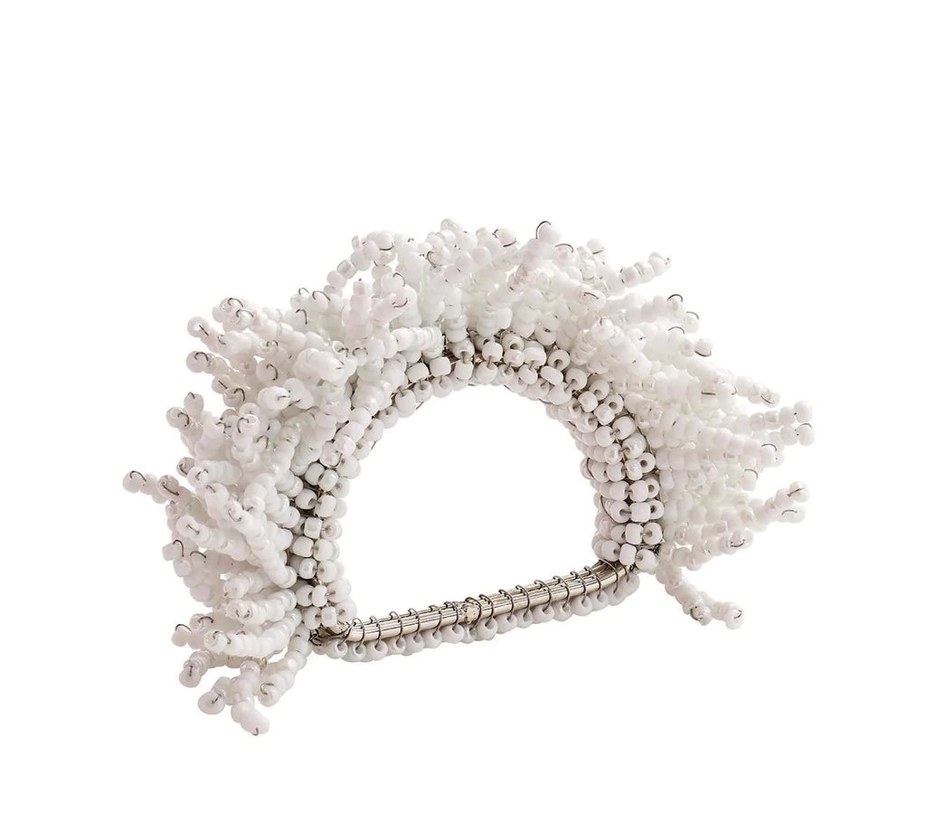 Kim Seybert Carnival Napkin Ring in White