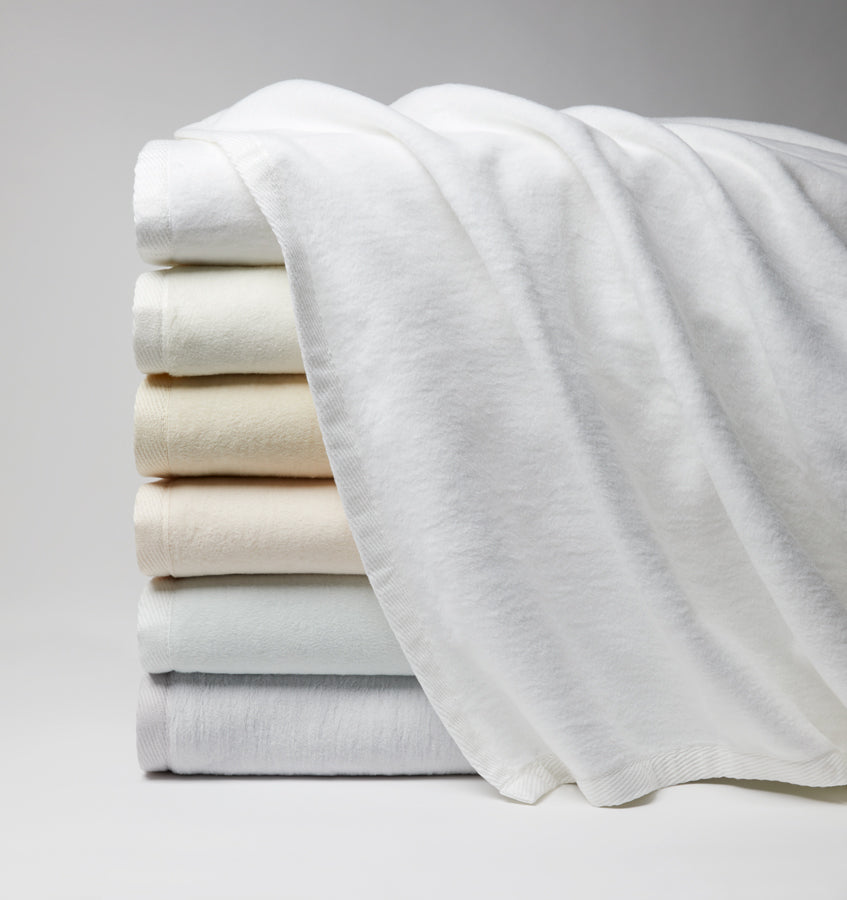 Sferra St. Moritz Brushed Cotton Blanket