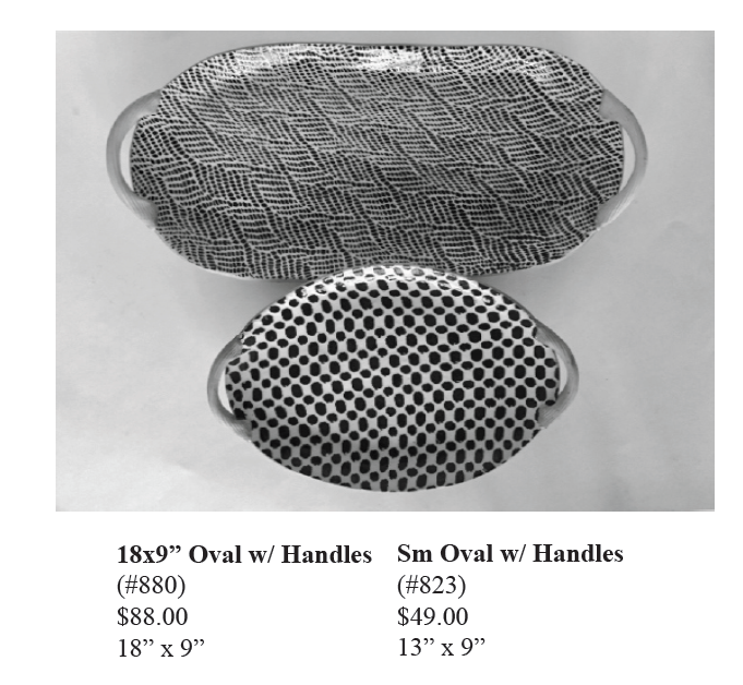 Terrafirma Ceramics 18x9 Oval Platter with Handles