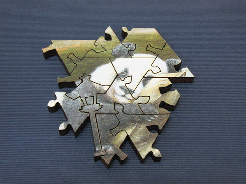 Artifact Puzzles Tyson Grumm Slacking Pandas Wooden Jigsaw Puzzle