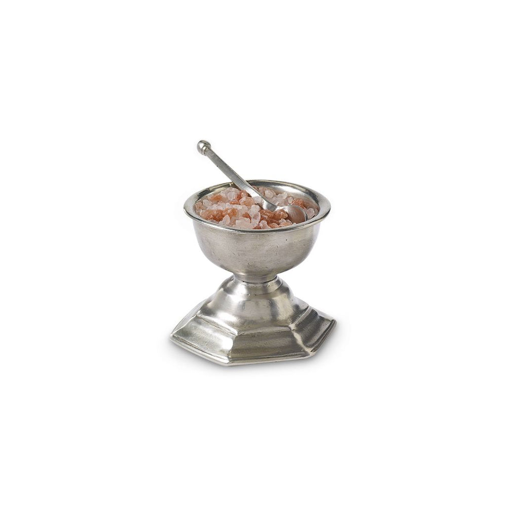 Footed Salt Cellar with Spoon