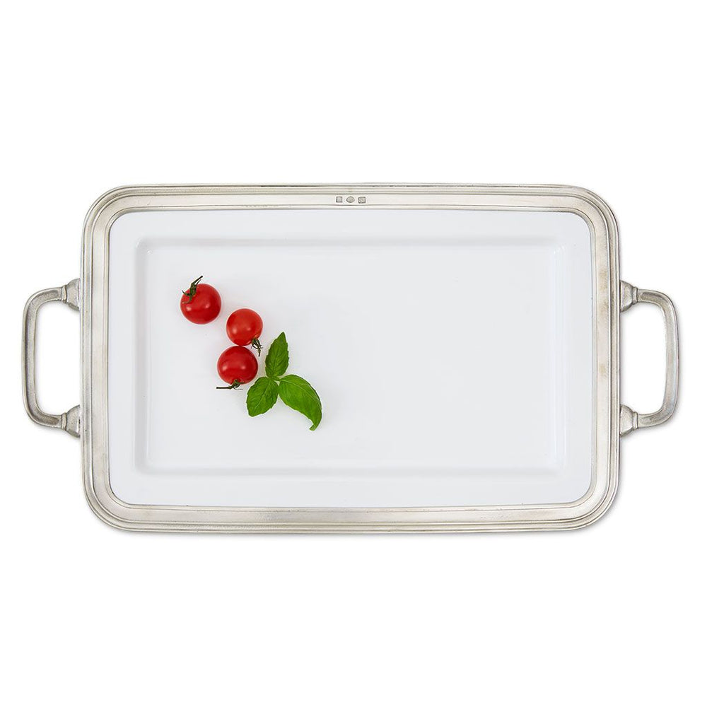 Gianna Rectangular Platter with Handles, Medium