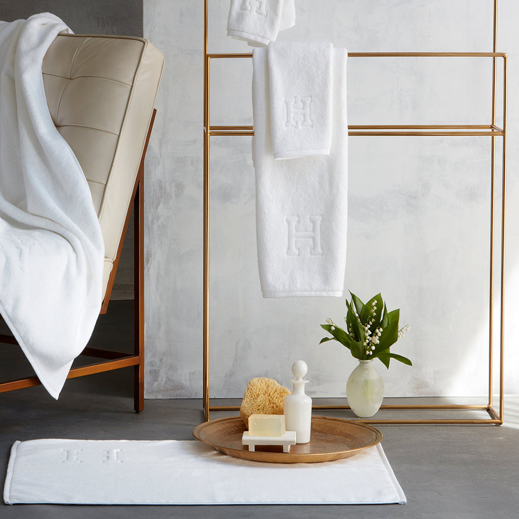 Matouk Auberge Bath Towels + Bath Mats