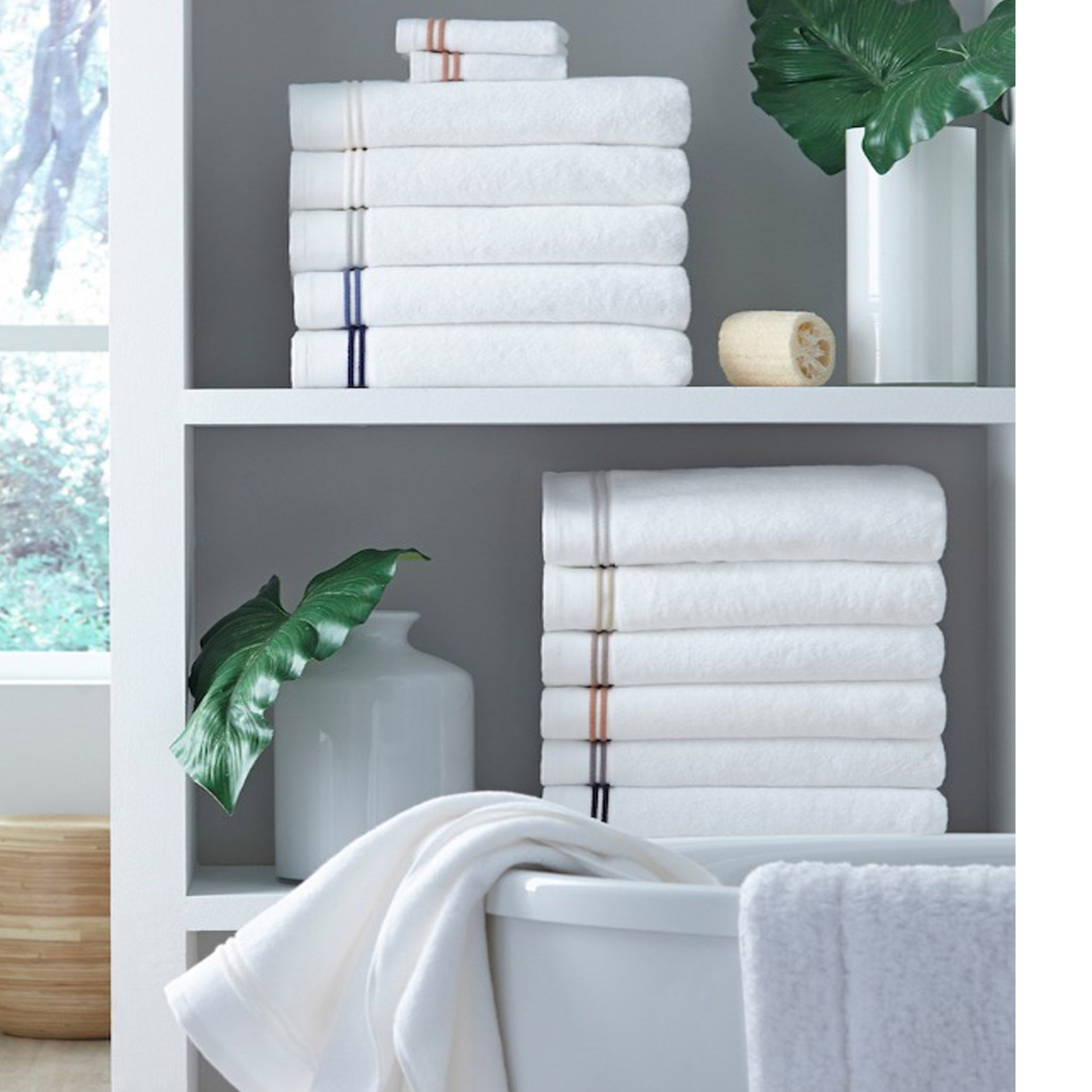 Sferra Bello Bath Towels (Celadon)