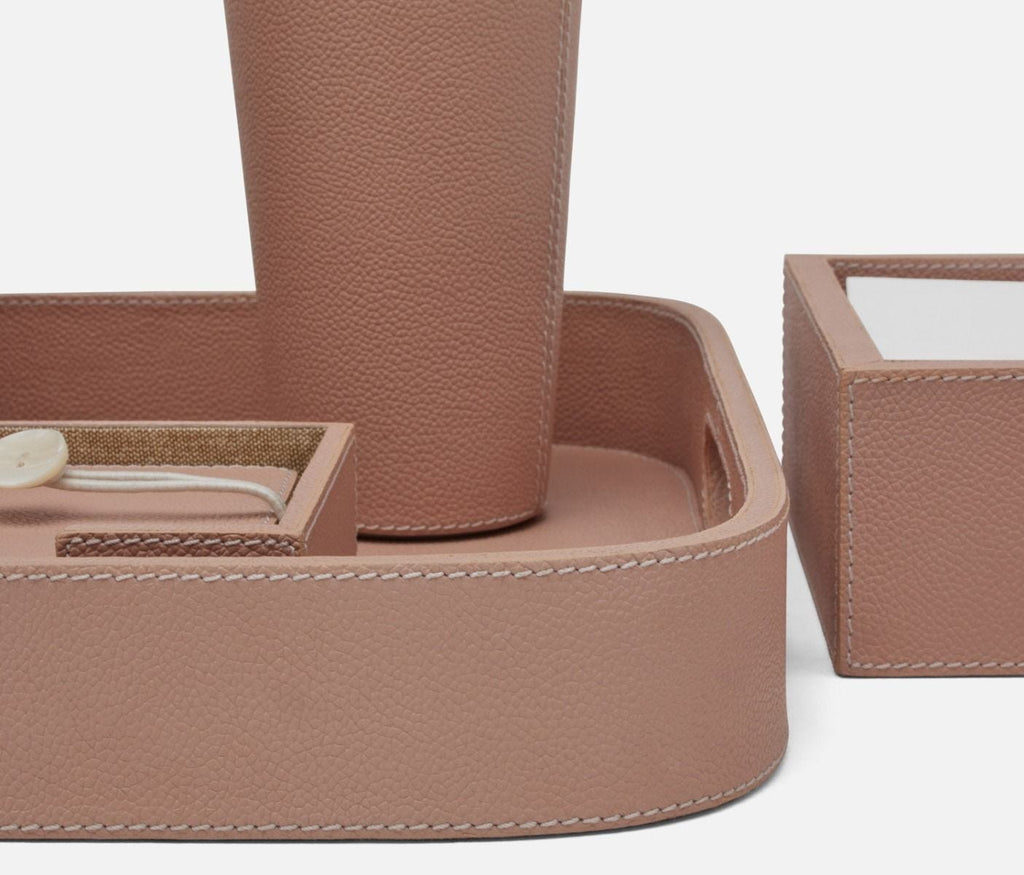 Bristol Dusty Rose Leather Barware Collection