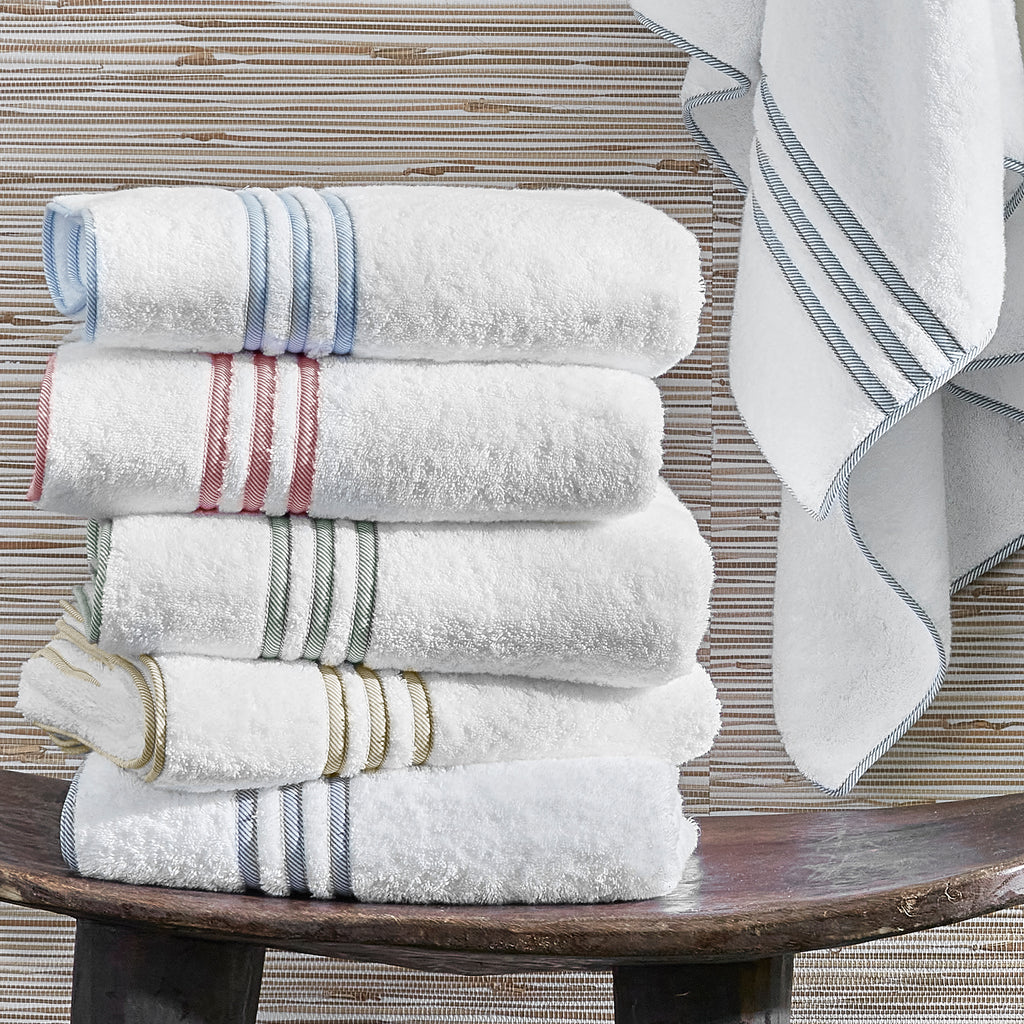 Matouk Beach Road Bath Towels + Tub Mats